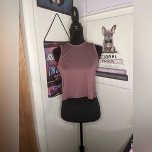 Maroon Cropped Tank Top